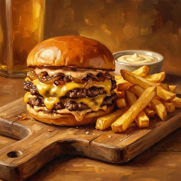 Smashed Burger und Homestyle Fries — BengelBatz Speisekarte